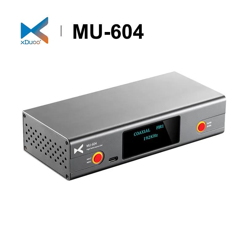 XDUOO MU-604 MU604 고성능 DAC 디코더 듀얼 ES9018K2M 칩 2 USB 시스템 DSD256 PCM192